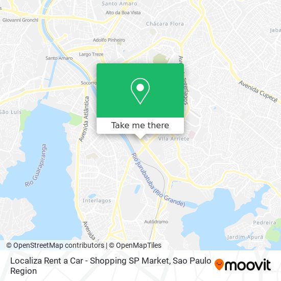 Localiza Rent a Car - Shopping SP Market map