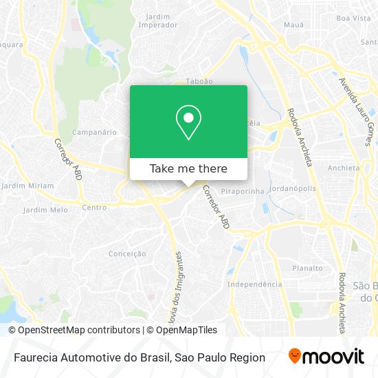 Faurecia Automotive do Brasil map