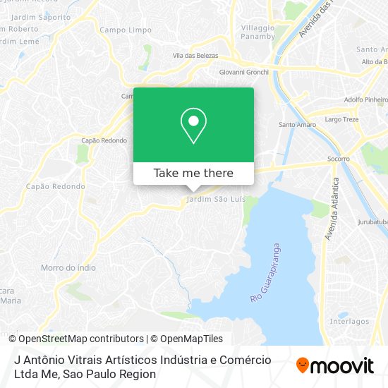 J Antônio Vitrais Artísticos Indústria e Comércio Ltda Me map