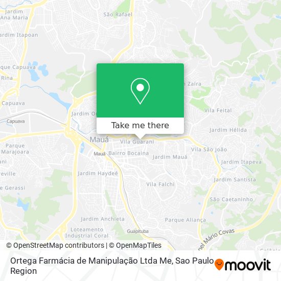 Ortega Farmácia de Manipulação Ltda Me map