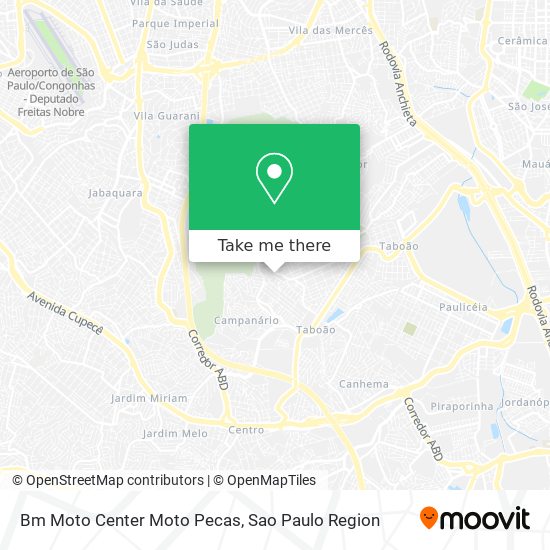 Mapa Bm Moto Center Moto Pecas