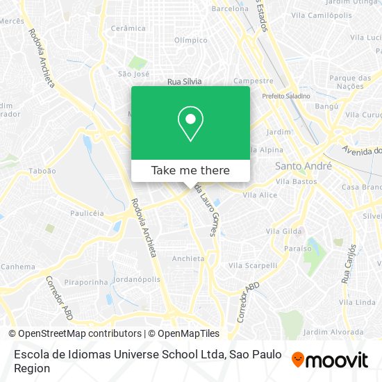 Escola de Idiomas Universe School Ltda map