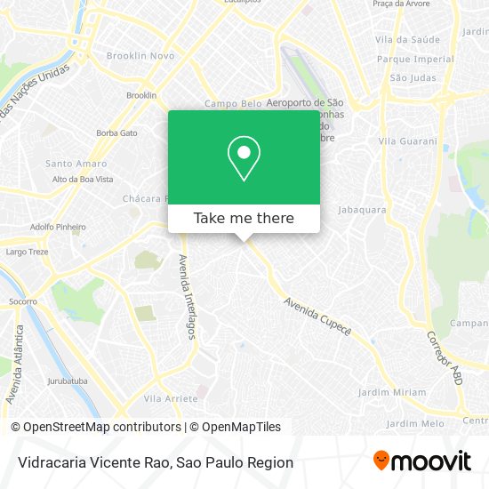 Mapa Vidracaria Vicente Rao