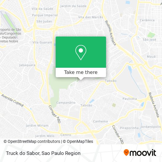 Mapa Truck do Sabor