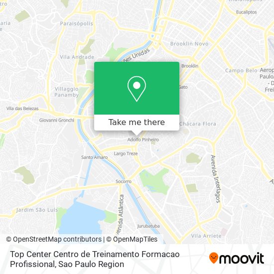 Top Center Centro de Treinamento Formacao Profissional map