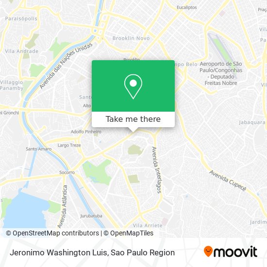 Jeronimo Washington Luis map