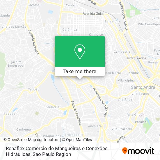 Mapa Renaflex Comércio de Mangueiras e Conexões Hidráulicas