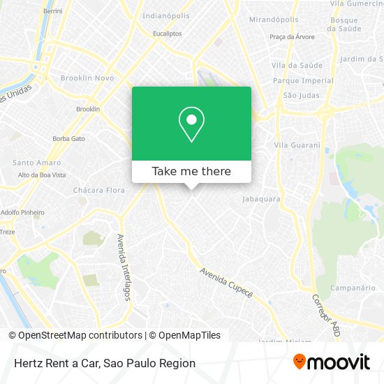 Hertz Rent a Car map