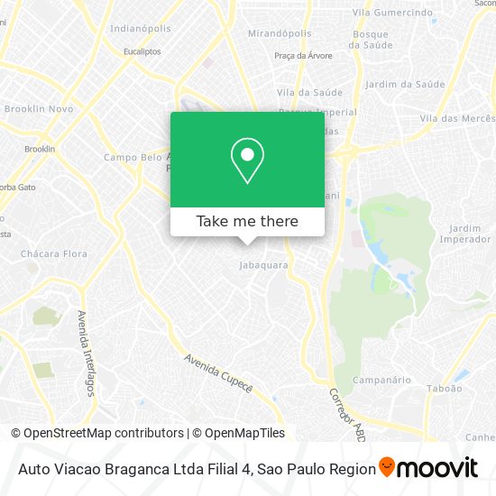 Auto Viacao Braganca Ltda Filial 4 map