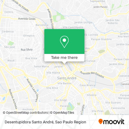 Mapa Desentupidora Santo André