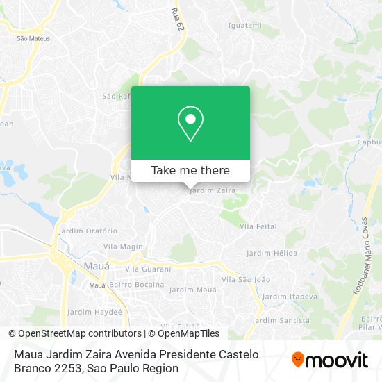 Maua Jardim Zaira Avenida Presidente Castelo Branco 2253 map