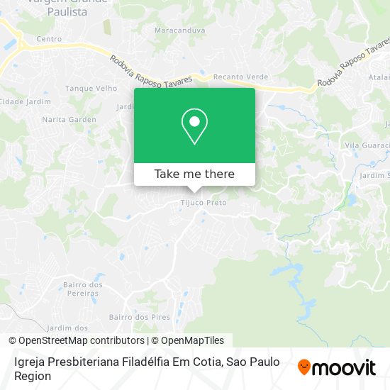 Igreja Presbiteriana Filadélfia Em Cotia map