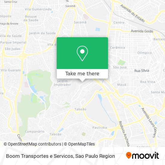 Mapa Boom Transportes e Servicos