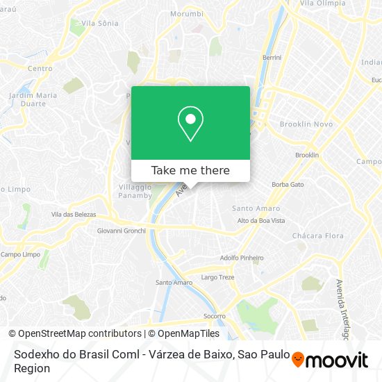 Sodexho do Brasil Coml - Várzea de Baixo map