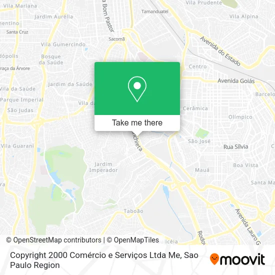Copyright 2000 Comércio e Serviços Ltda Me map