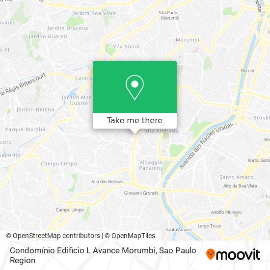 Condomínio Edificio L Avance Morumbi map
