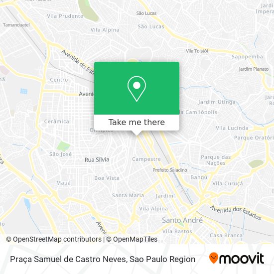 Mapa Praça Samuel de Castro Neves