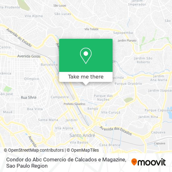 Condor do Abc Comercio de Calcados e Magazine map