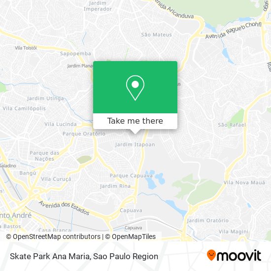 Skate Park Ana Maria map