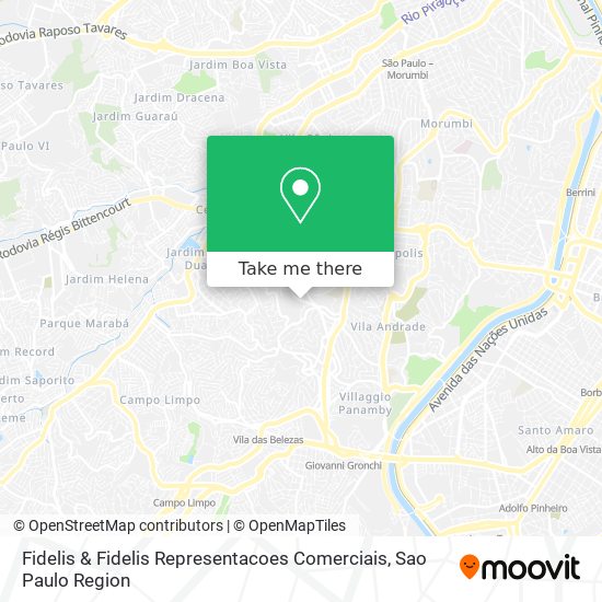 Fidelis & Fidelis Representacoes Comerciais map