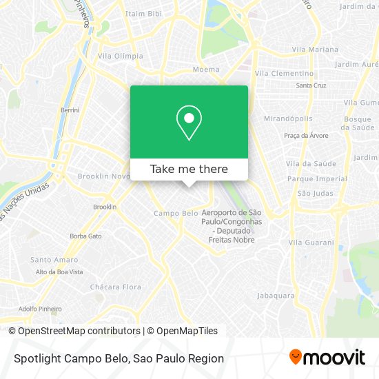 Spotlight Campo Belo map