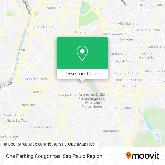 One Parking Congonhas map