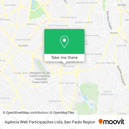 Mapa Agência Web Participações Ltda