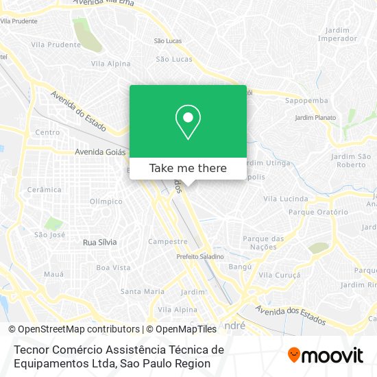 Tecnor Comércio Assistência Técnica de Equipamentos Ltda map