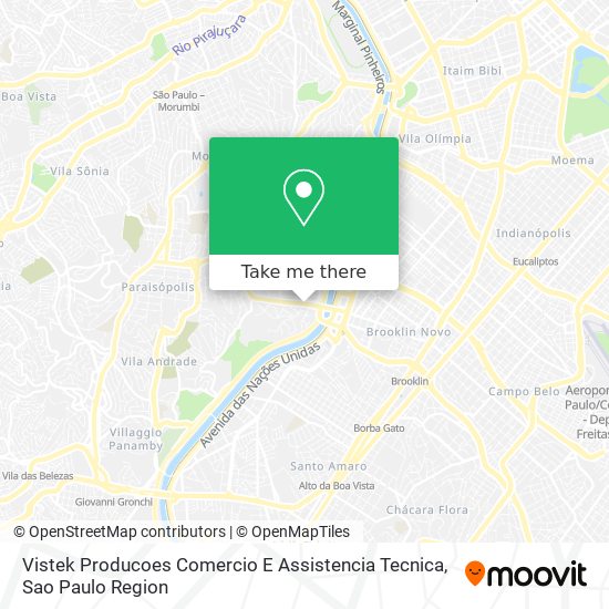 Vistek Producoes Comercio E Assistencia Tecnica map