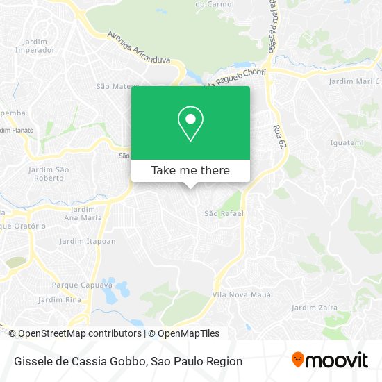 Gissele de Cassia Gobbo map