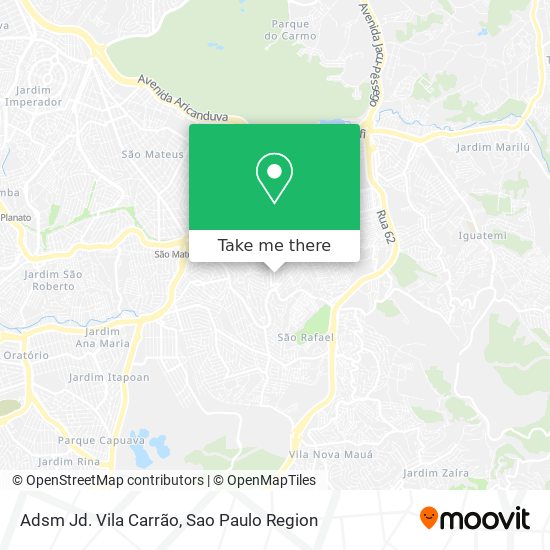 Adsm Jd. Vila Carrão map