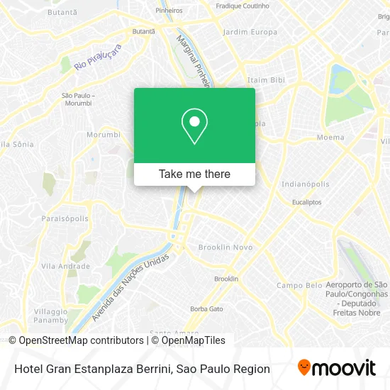Hotel Gran Estanplaza Berrini map