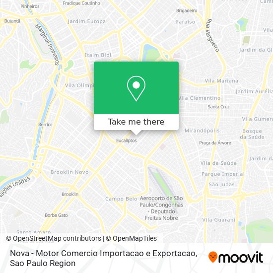 Nova - Motor Comercio Importacao e Exportacao map