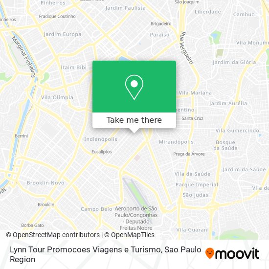 Mapa Lynn Tour Promocoes Viagens e Turismo