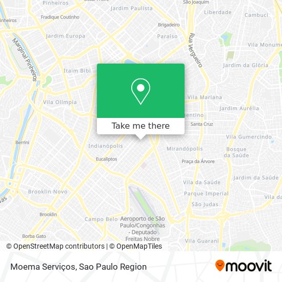 Moema Serviços map