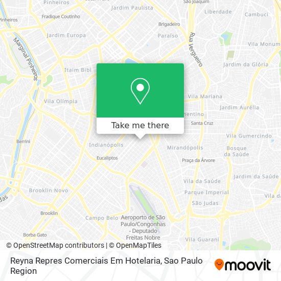Mapa Reyna Repres Comerciais Em Hotelaria