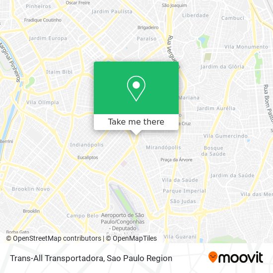 Trans-All Transportadora map