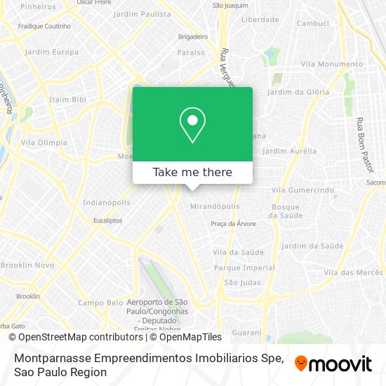 Montparnasse Empreendimentos Imobiliarios Spe map