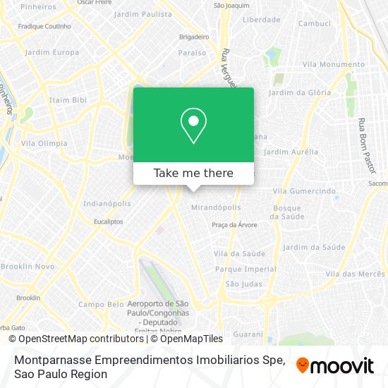 Mapa Montparnasse Empreendimentos Imobiliarios Spe