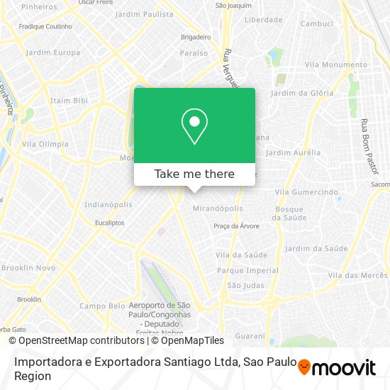 Mapa Importadora e Exportadora Santiago Ltda