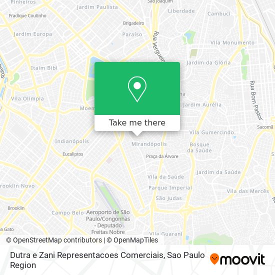 Dutra e Zani Representacoes Comerciais map