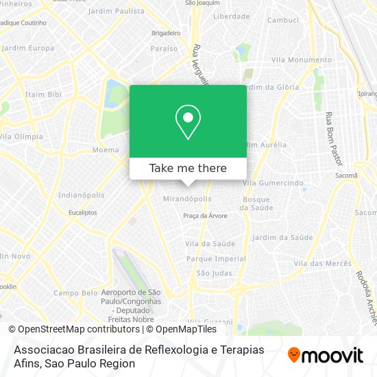 Associacao Brasileira de Reflexologia e Terapias Afins map