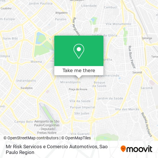 Mapa Mr Risk Servicos e Comercio Automotivos