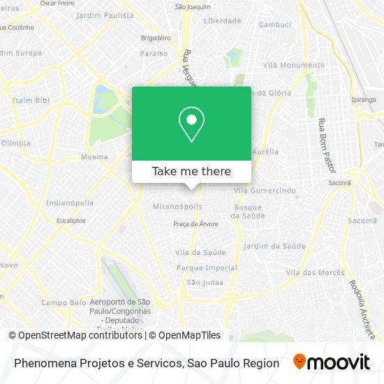 Phenomena Projetos e Servicos map