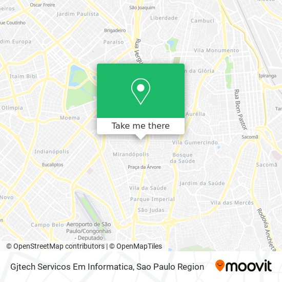 Mapa Gjtech Servicos Em Informatica