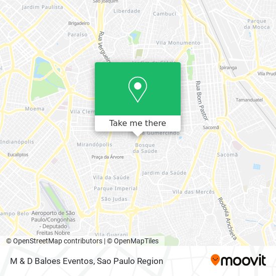 M & D Baloes Eventos map