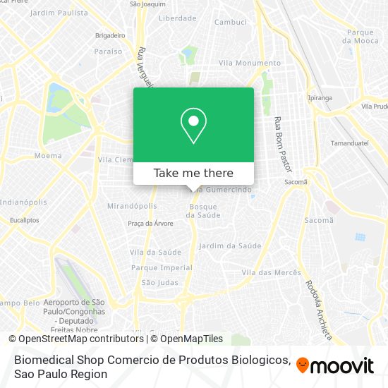 Mapa Biomedical Shop Comercio de Produtos Biologicos