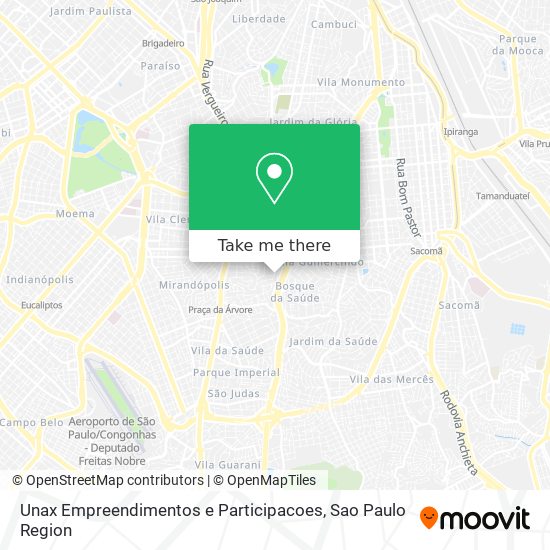 Mapa Unax Empreendimentos e Participacoes