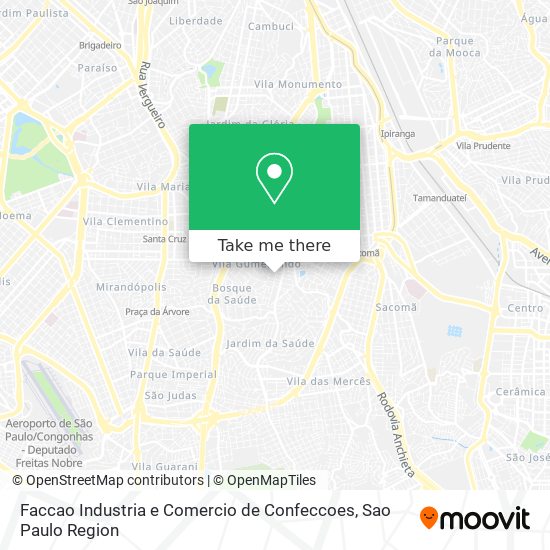 Faccao Industria e Comercio de Confeccoes map