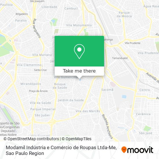 Modamil Indústria e Comércio de Roupas Ltda-Me map